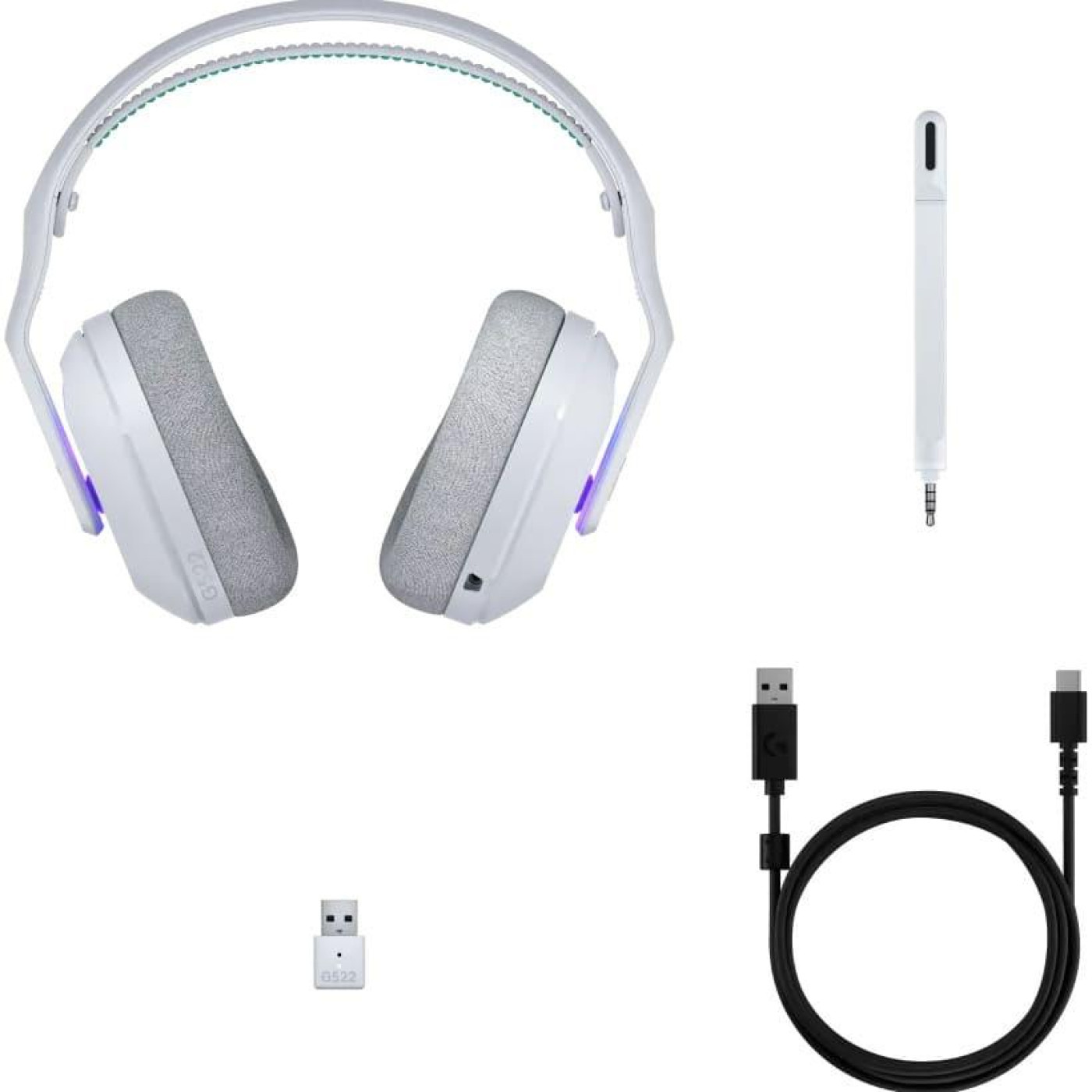 Ігрова гарнітура Logitech G522 Lightspeed Wireless Gaming Headset White (981-001550)