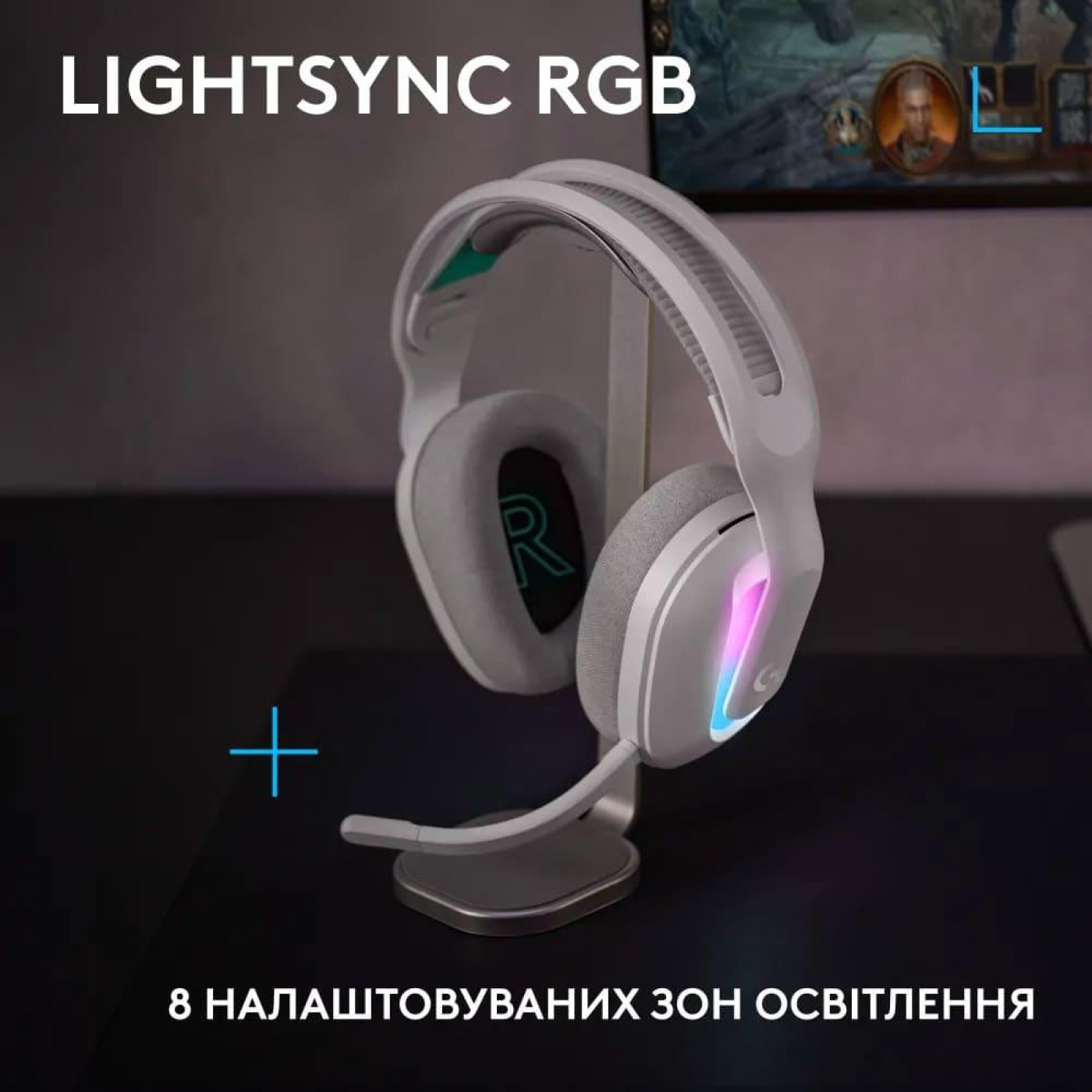 Ігрова гарнітура Logitech G522 Lightspeed Wireless Gaming Headset White (981-001550)