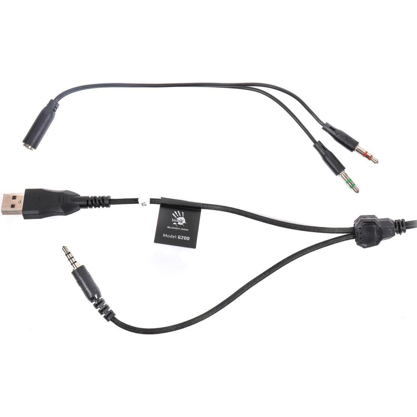 Игровая гарнитура Bloody A4Tech G200 USB Black-Red (G200 Black+Red-OLD)