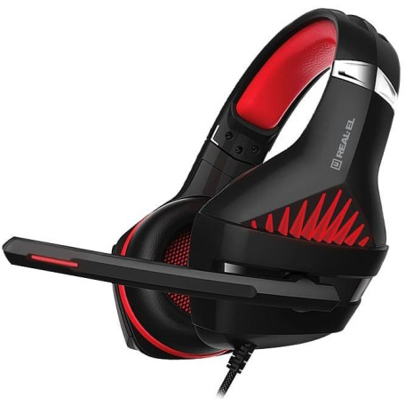 Ігрова гарнітура Real-EL GDX-7600 Black-Red (EL124100028)
