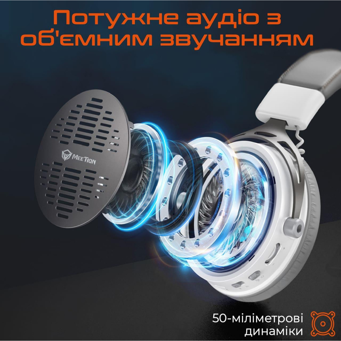 Игровая гарнитура Meetion MT-BTH013-B (MT-BTH013-B)