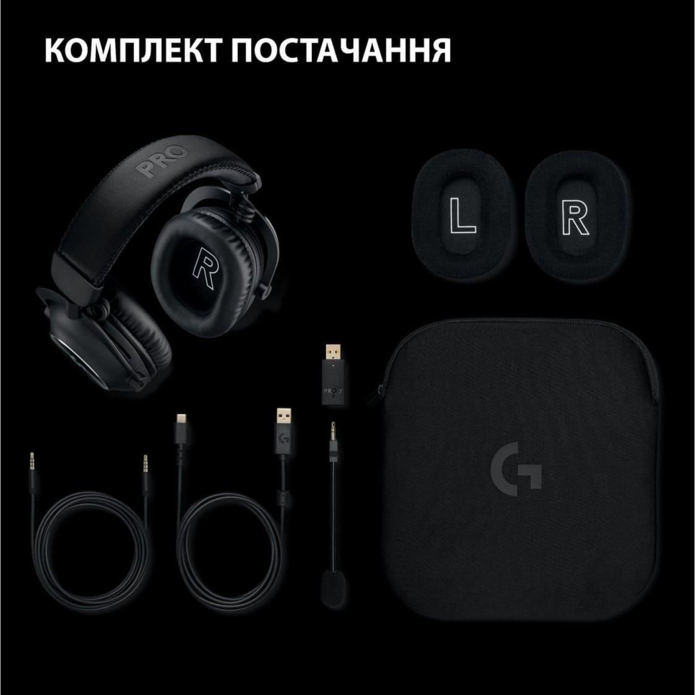Игровая гарнитура Logitech G Pro X 2 Lightspeed Wireless Black (981-001263)