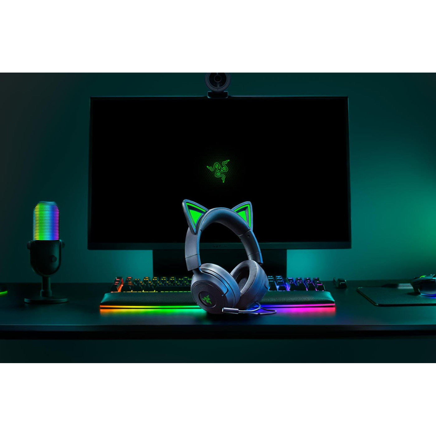Ігрова гарнітура Razer Kraken Kitty V3 X Black (RZ04-05350200-R3M1)