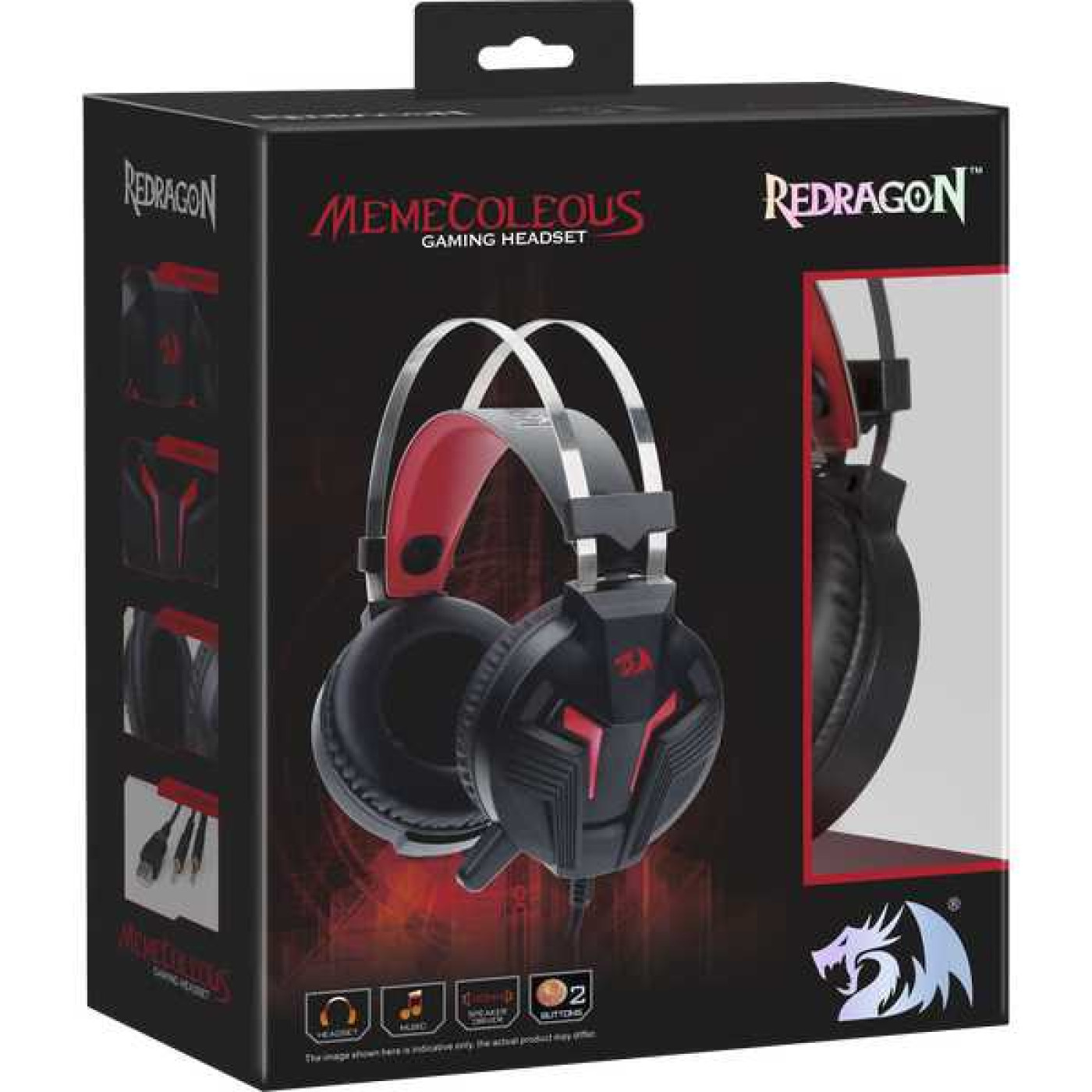 Игровая гарнитура Redragon Memecoleous Black-Red (75096)