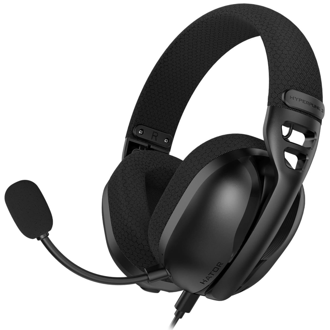 Ігрова гарнітура HATOR Hyperpunk 3 Hi-Res USB 7.1 Black (ESH10) U1