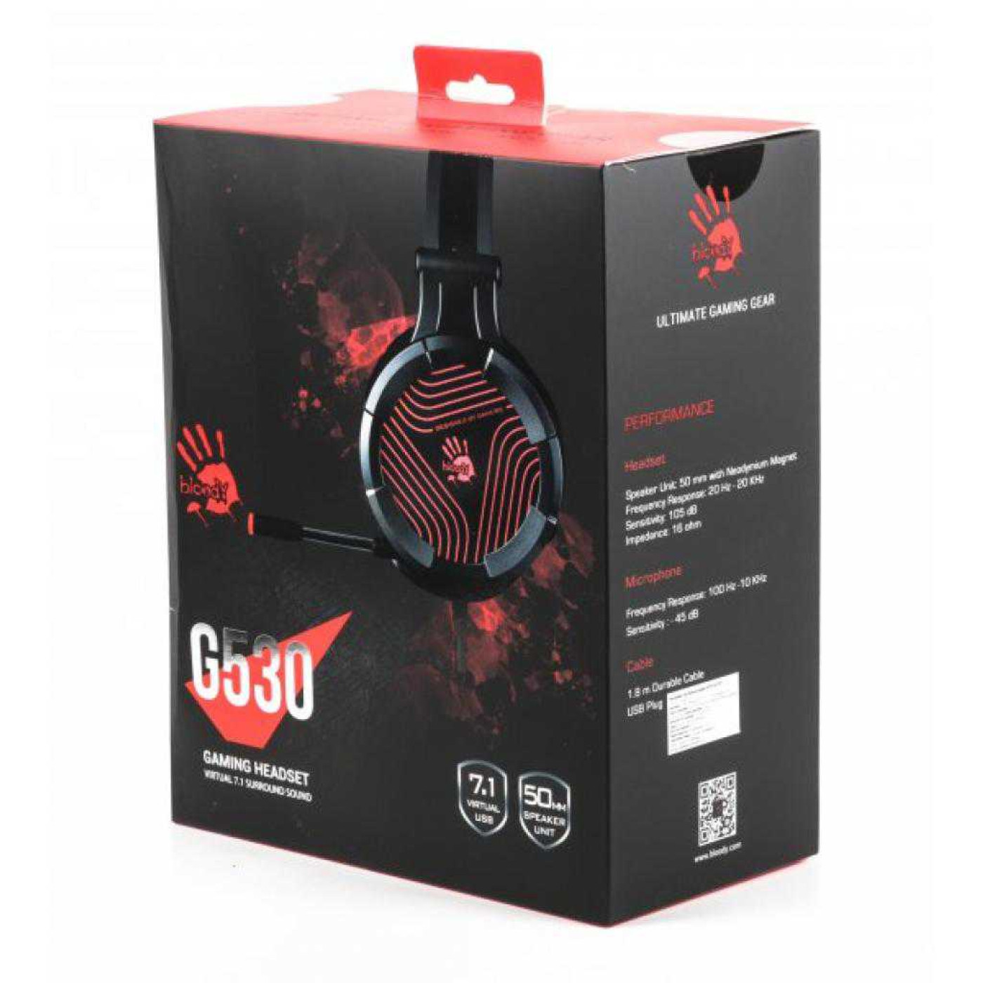 Игровая гарнитура Bloody A4Tech G530 Gray (G530 Gray-OLD)