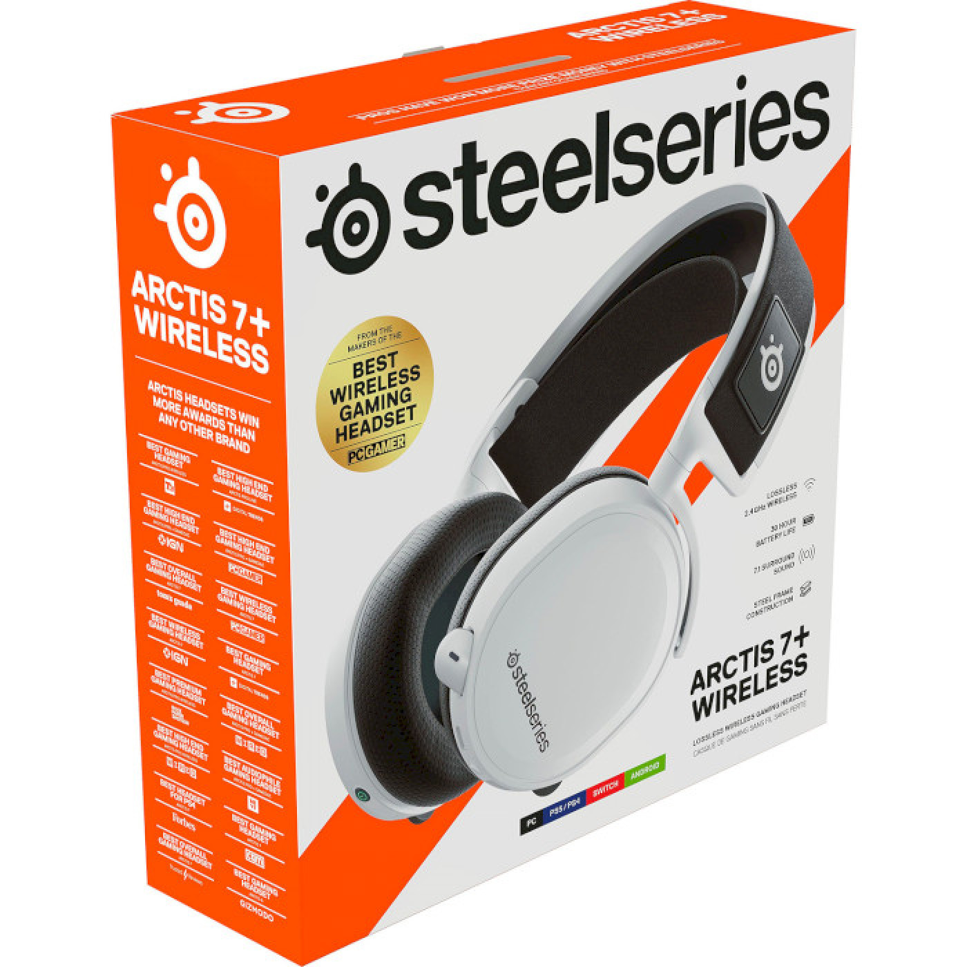 Ігрова гарнітура SteelSeries Arctis 7+ White (61461)