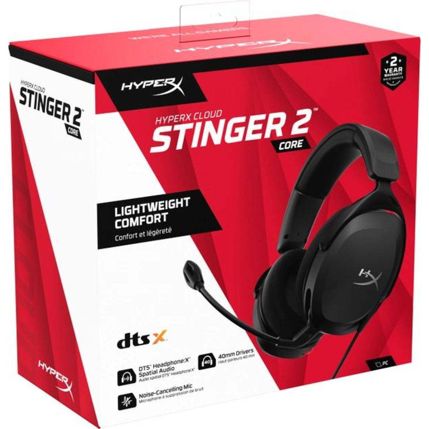 Ігрова гарнітура HyperX Cloud Stinger 2 Core Wired Black (683L9AA)