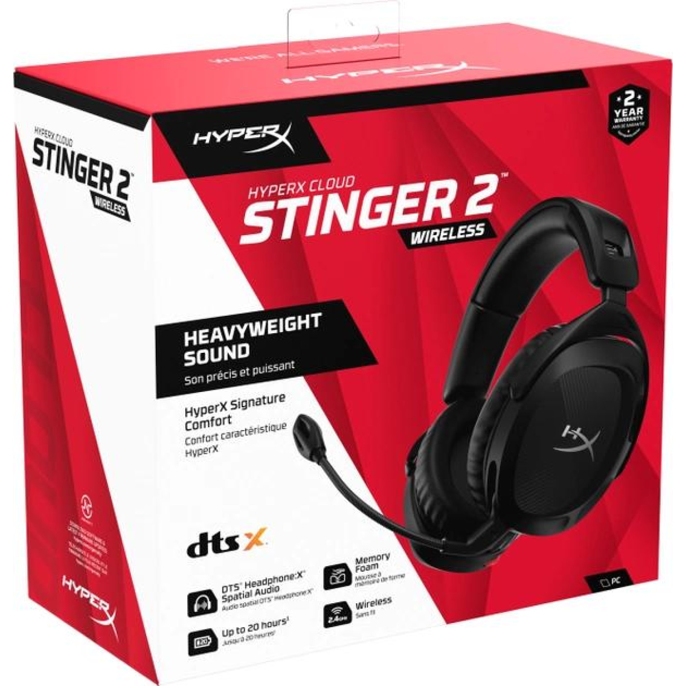 Ігрова гарнітура HyperX Cloud Stinger 2 Wireless Black (676A2AA)
