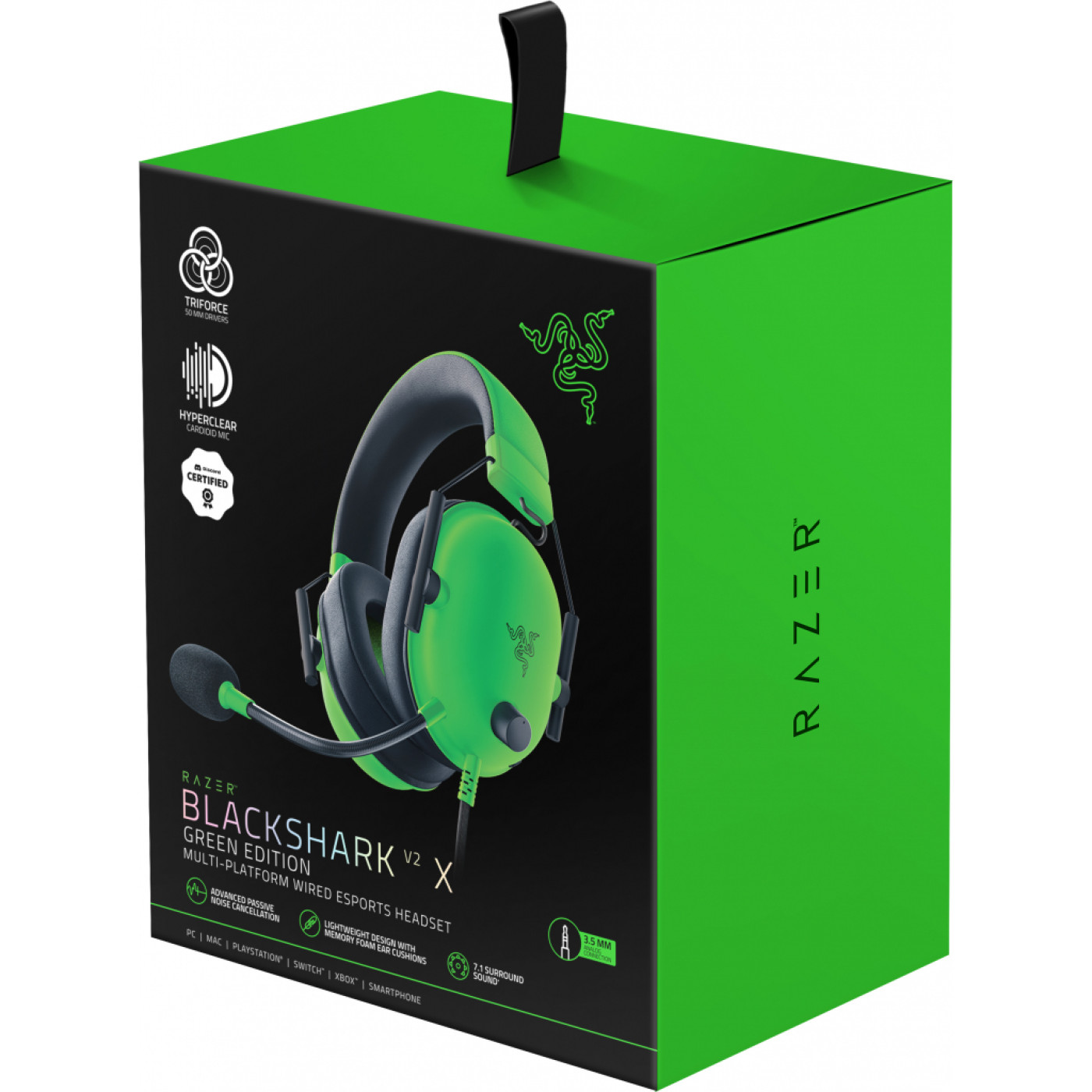 Игровая гарнитура Razer BlackShark V2 X Green (RZ04-03240600-R3M1)