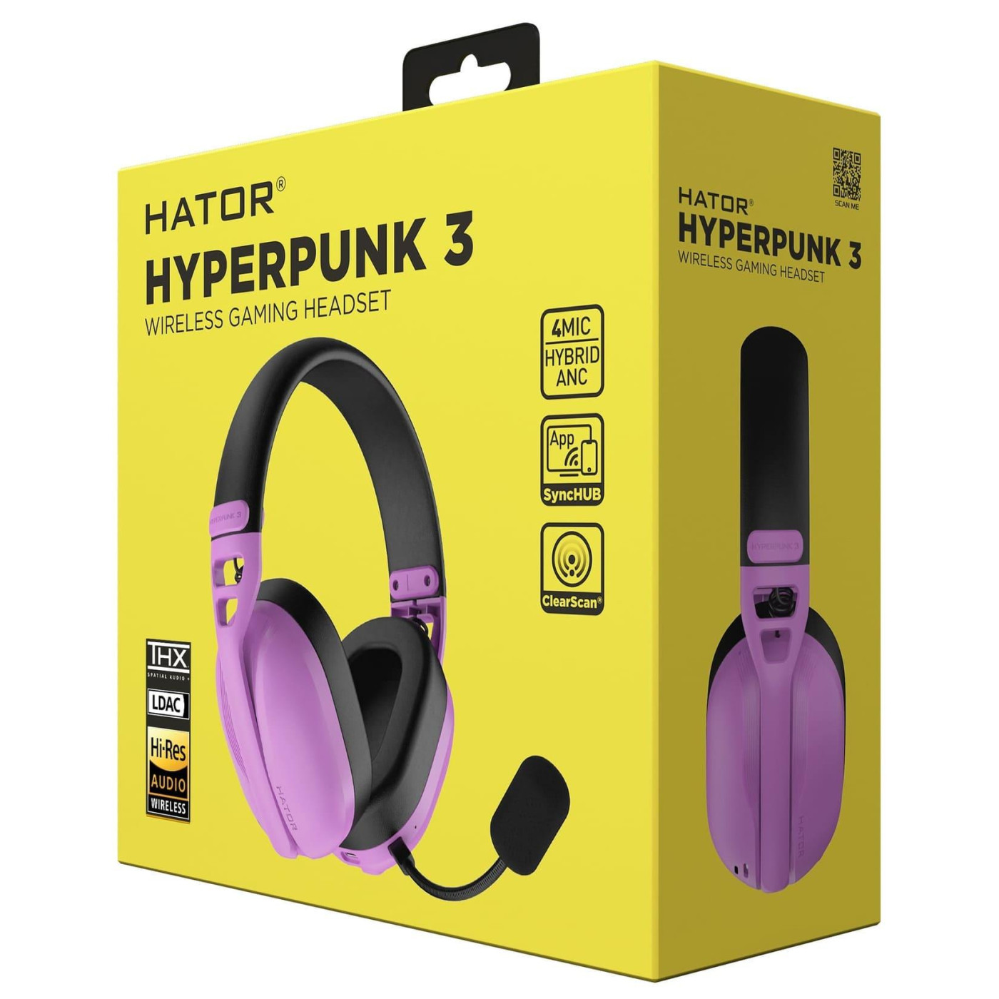 Ігрова гарнітура HATOR Hyperpunk 3 Hi-Res Violet (ESH19)