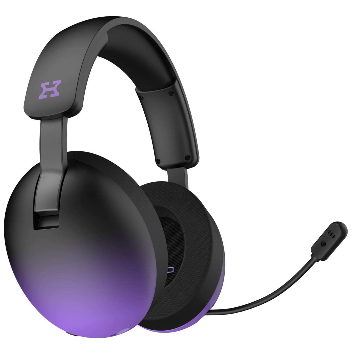 Ігрова гарнітура HATOR Hellyberry HH30 PRO Wireless Black-Violet Gradient (HH30_PRO_wireless_BV) U1