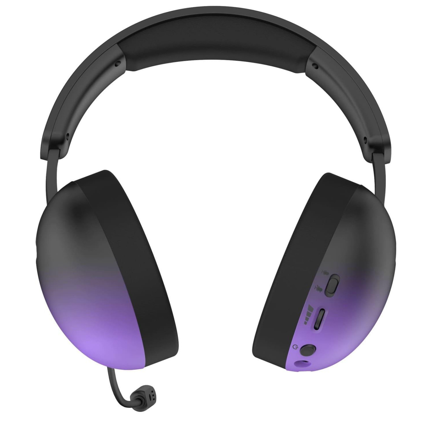 Ігрова гарнітура HATOR Hellyberry HH30 PRO Wireless Black-Violet Gradient (HH30_PRO_wireless_BV) U1