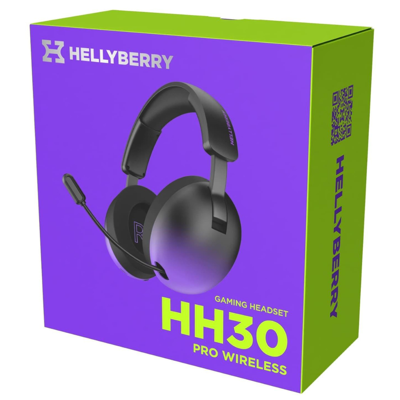Ігрова гарнітура HATOR Hellyberry HH30 PRO Wireless Black-Violet Gradient (HH30_PRO_wireless_BV) U1