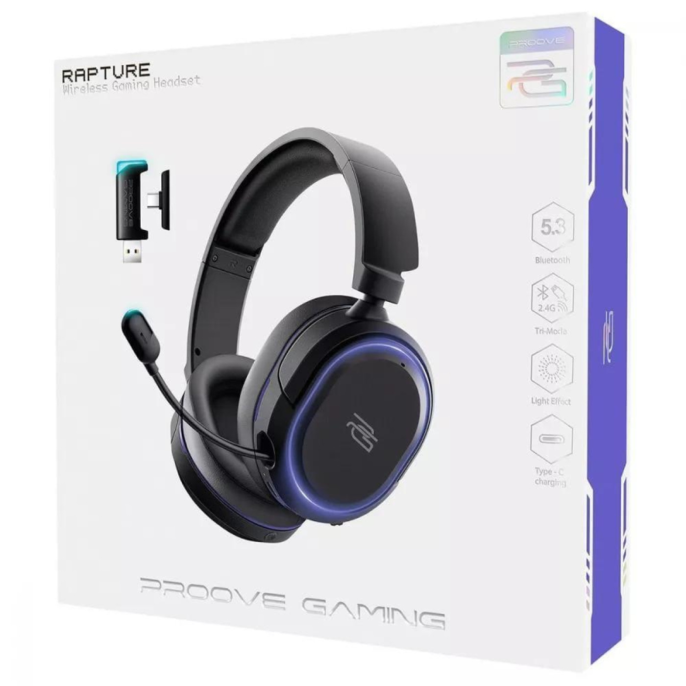 Ігрова гарнітура Proove Gaming Rapture Wireless Black (592580001)