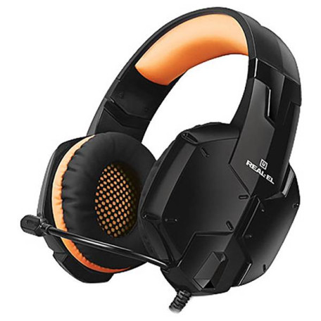 Игровая гарнитура Real-EL GDX-7700 Black-Orange (EL124100016)