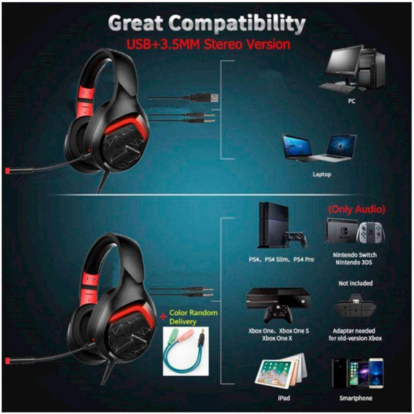 Ігрова гарнітура Somic GS301 Black (9590010569)