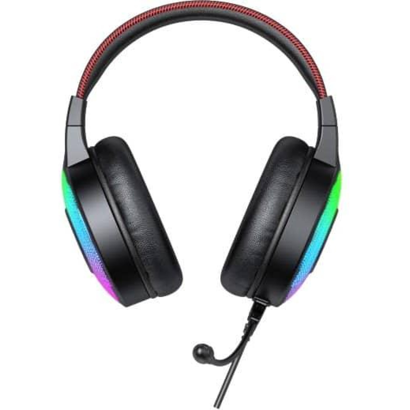 Ігрова гарнітура Vinga HSCU-100 Gaming LED Black (HSCU-100)