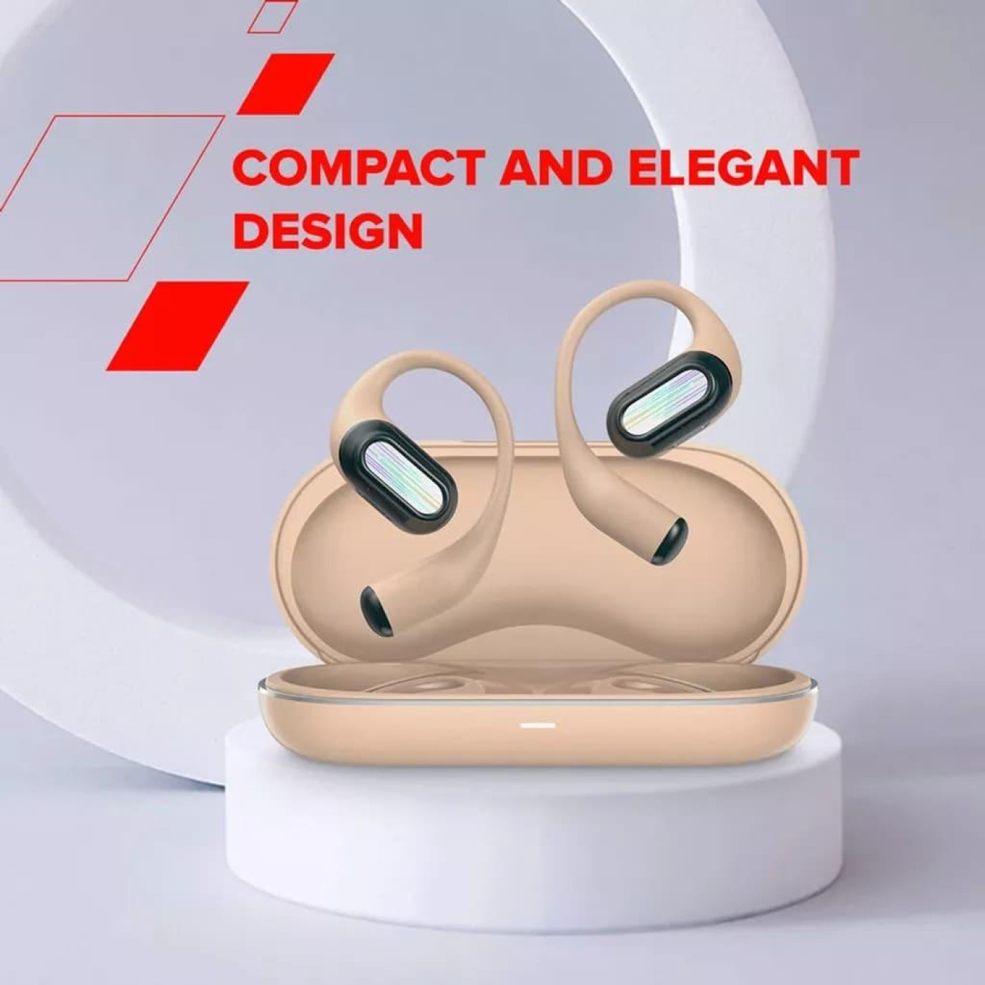 Навушники Canyon TWS OnFlow 12 OWS ENC Beige (CNS-TWS12BE)