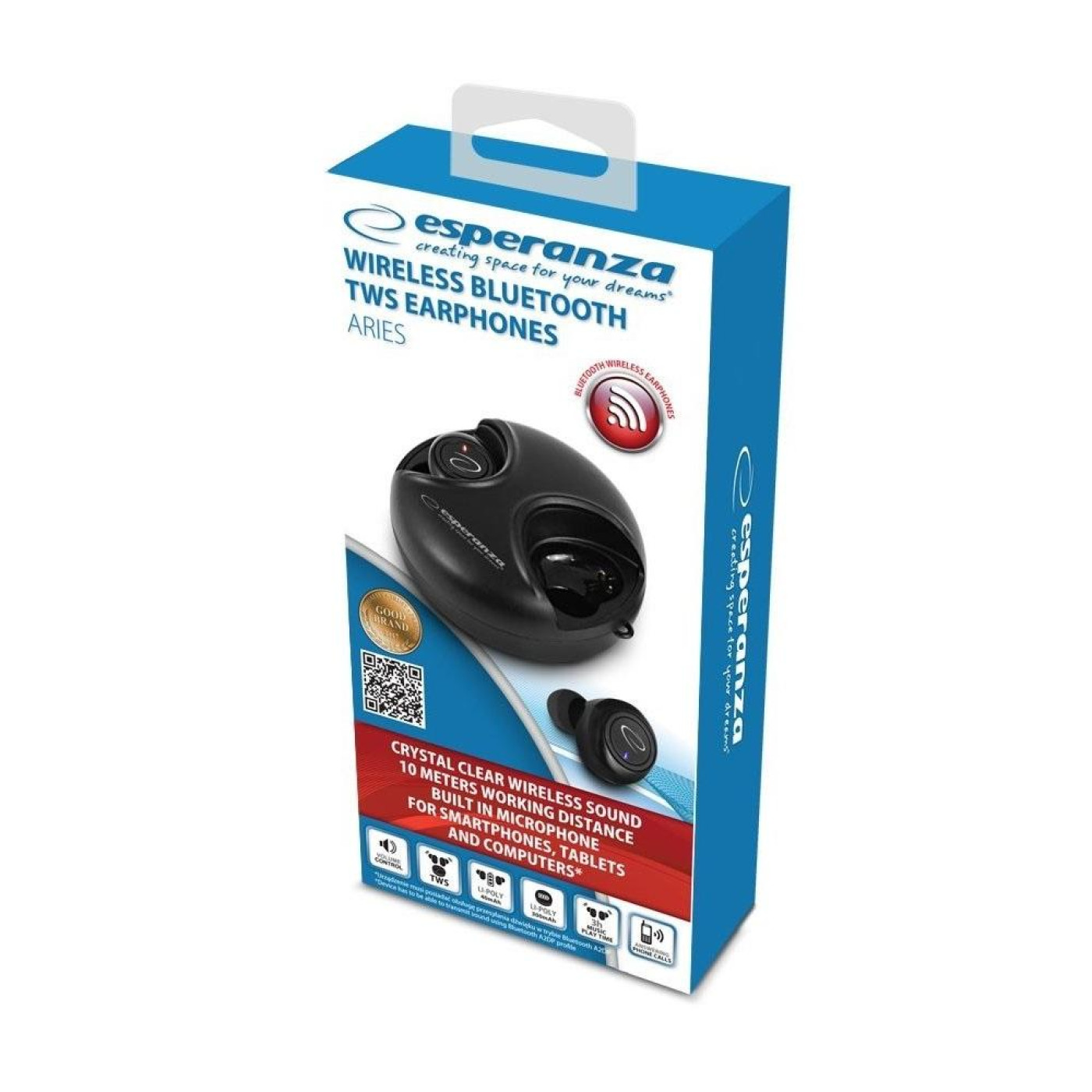 Наушники Esperanza TWS Earphones Aries EH228K (EH228K)