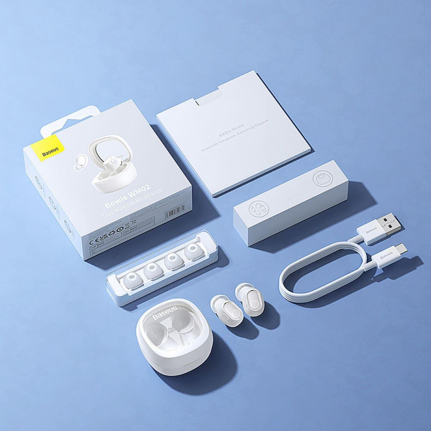 Навушники Baseus TWS Bowie WM02 TWS white (NGTW180002)