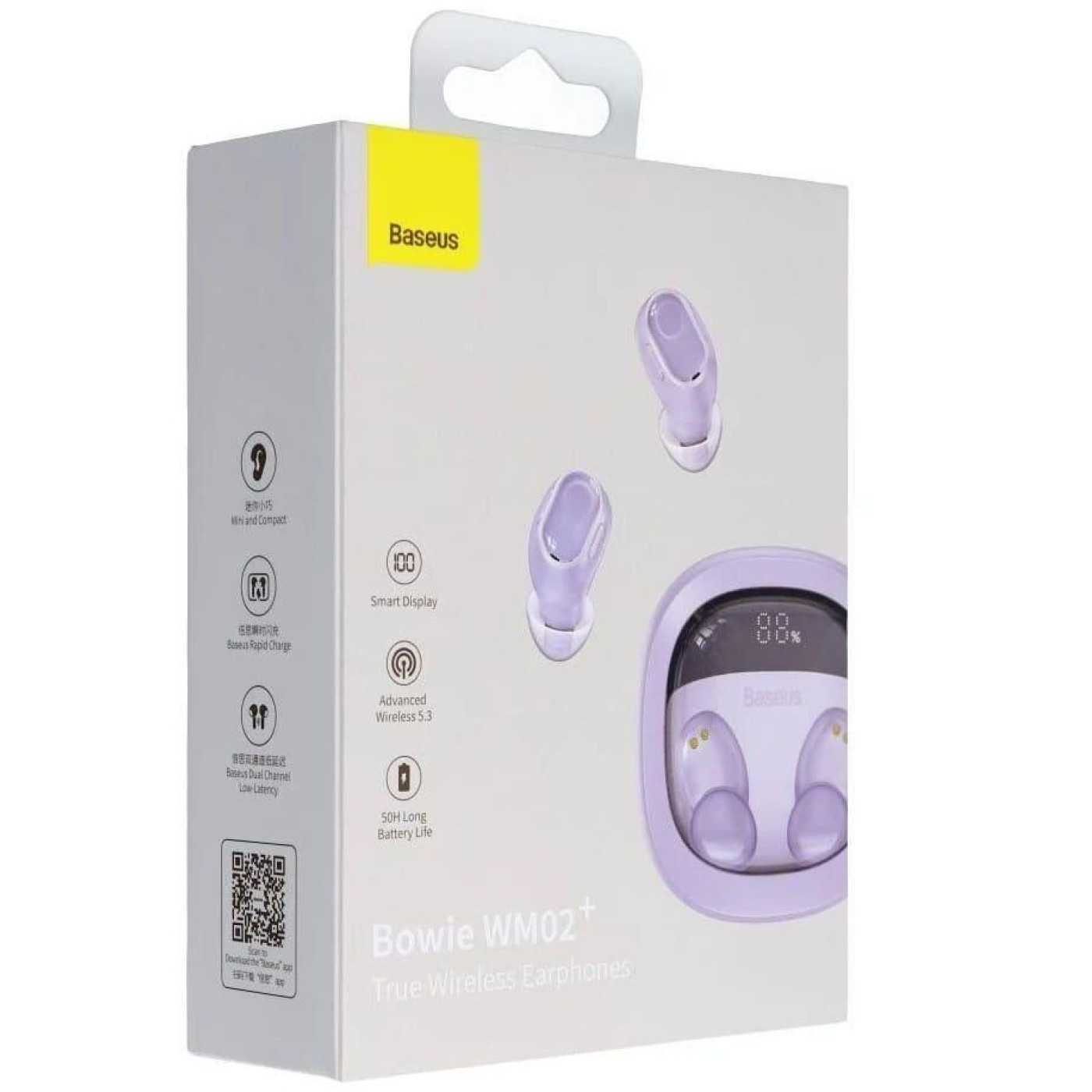 Наушники Baseus TWS Bowie WM02+ TWS purple (NGTW280105)