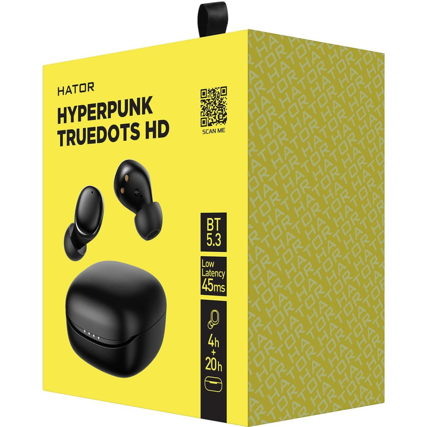 Наушники HATOR TWS Hyреrpunk Truedots HD Black (HTA411)