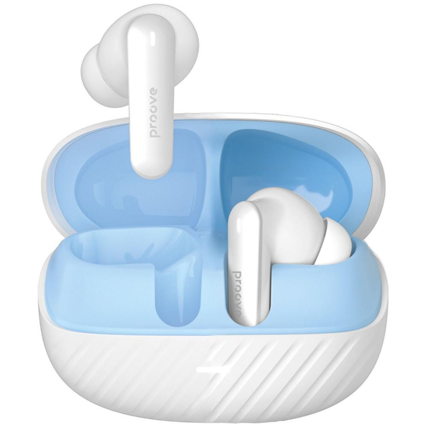 Наушники Proove Blitz II TWS with Hybrid ANC (APP) White/Blue (TWBL2001AP21)