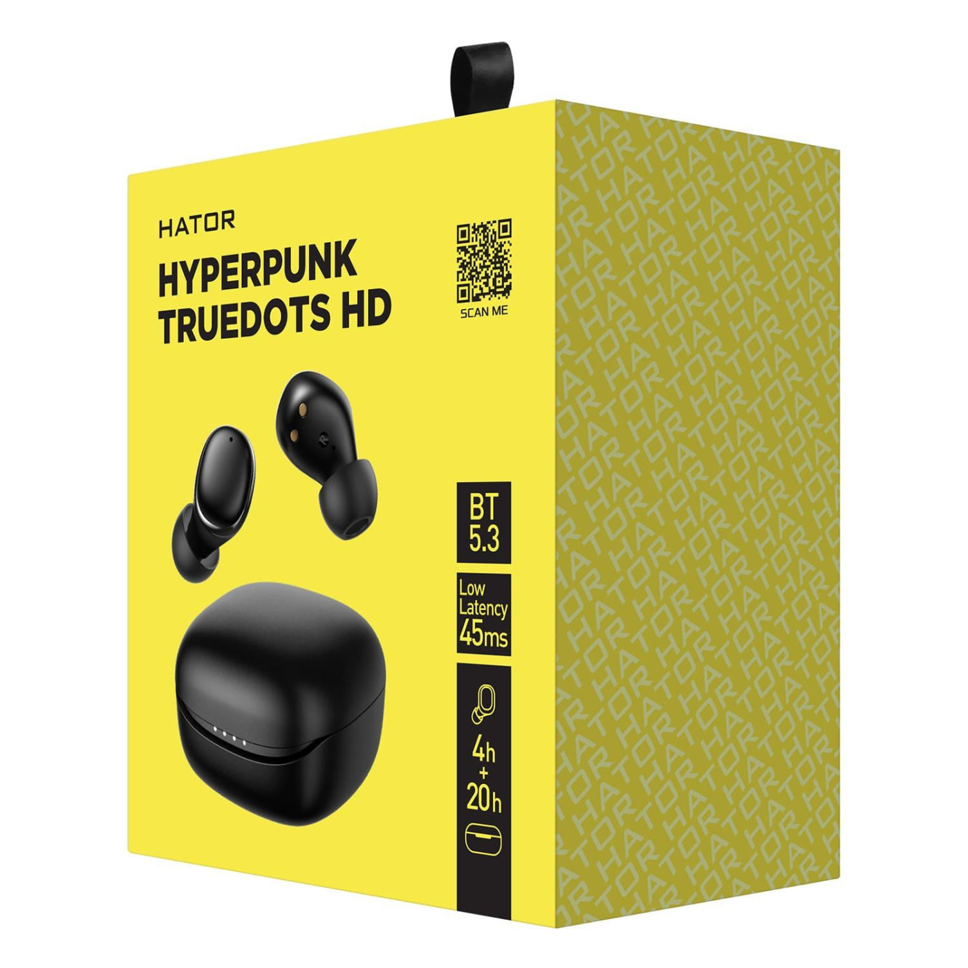Наушники HATOR TWS Hyреrpunk Truedots HD Black (HTA-411)