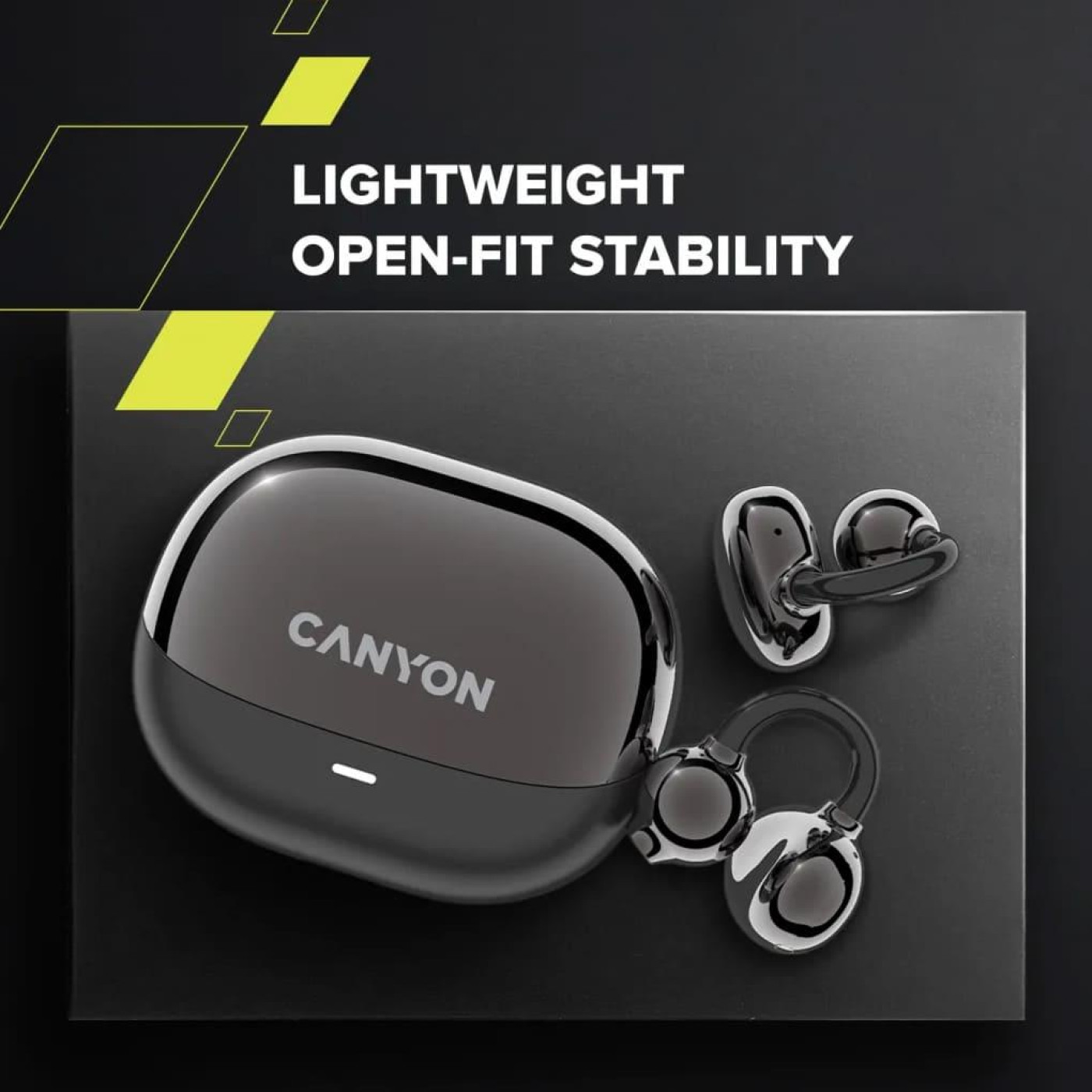 Наушники Canyon TWS OWS Ear Clips OnFlow 14 Black (CNS-TWS14B)