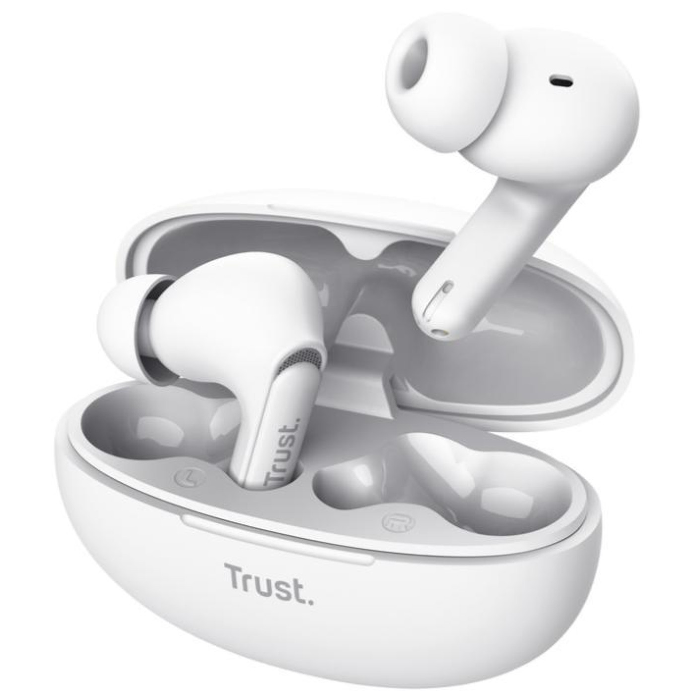 Навушники TWS Trust Yavi Earbuds BT 5.3, ENC, SBC, Mic, Білий