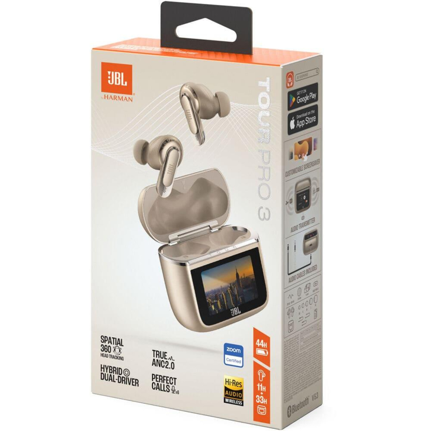 Наушники JBL TWS Tour Pro 3 Latte (JBLTOURPRO3LTT)