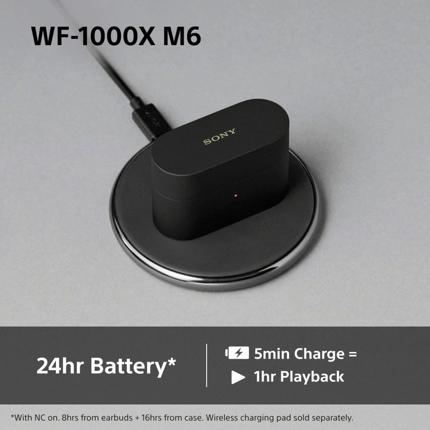 Навушники Sony TWS WF-1000XM6 Black (WF1000XM6B.CE7)
