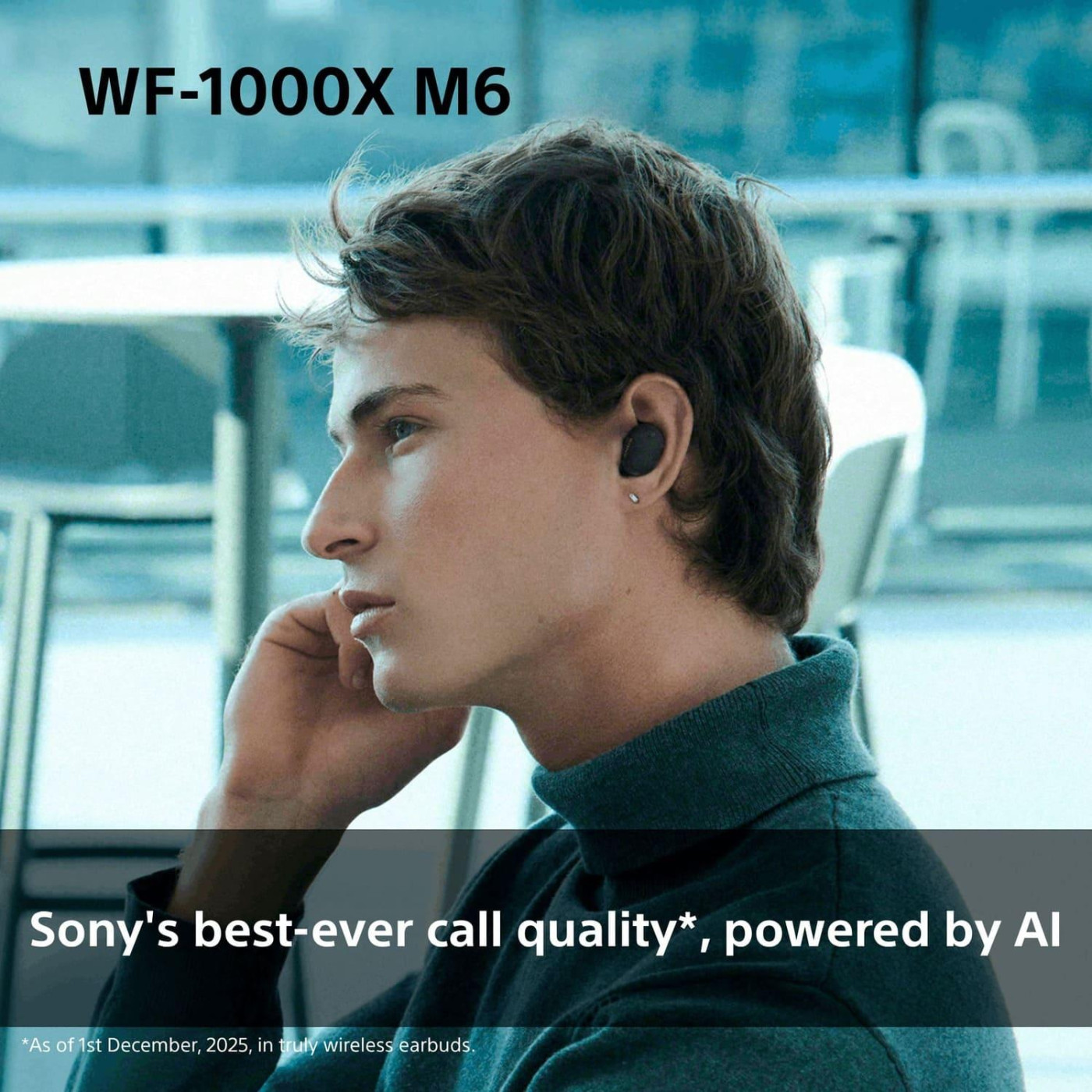 Навушники Sony TWS WF-1000XM6 Black (WF1000XM6B.CE7)