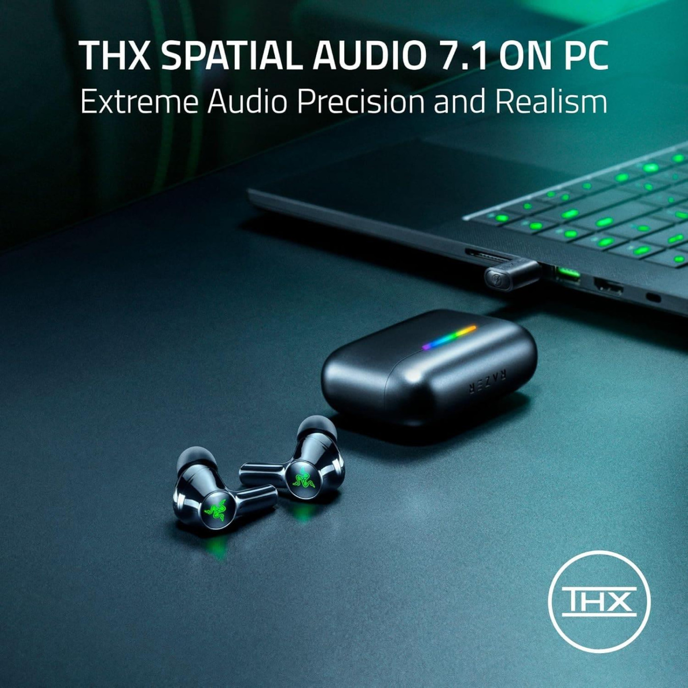 Наушники Razer TWS Hammerhead V3 Hyperspeed (RZ12-05610100-R3G1)