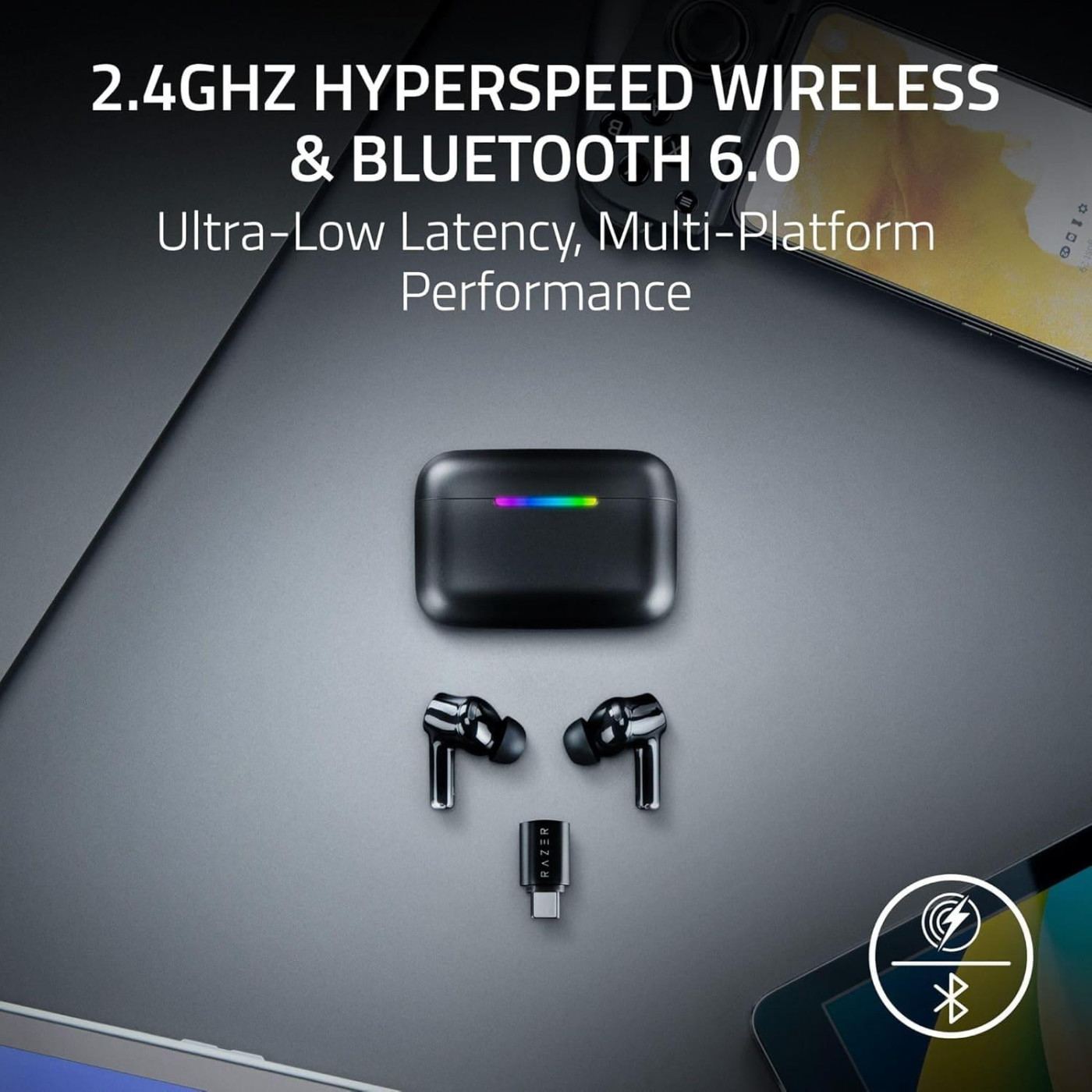 Наушники Razer TWS Hammerhead V3 Hyperspeed (RZ12-05610100-R3G1)