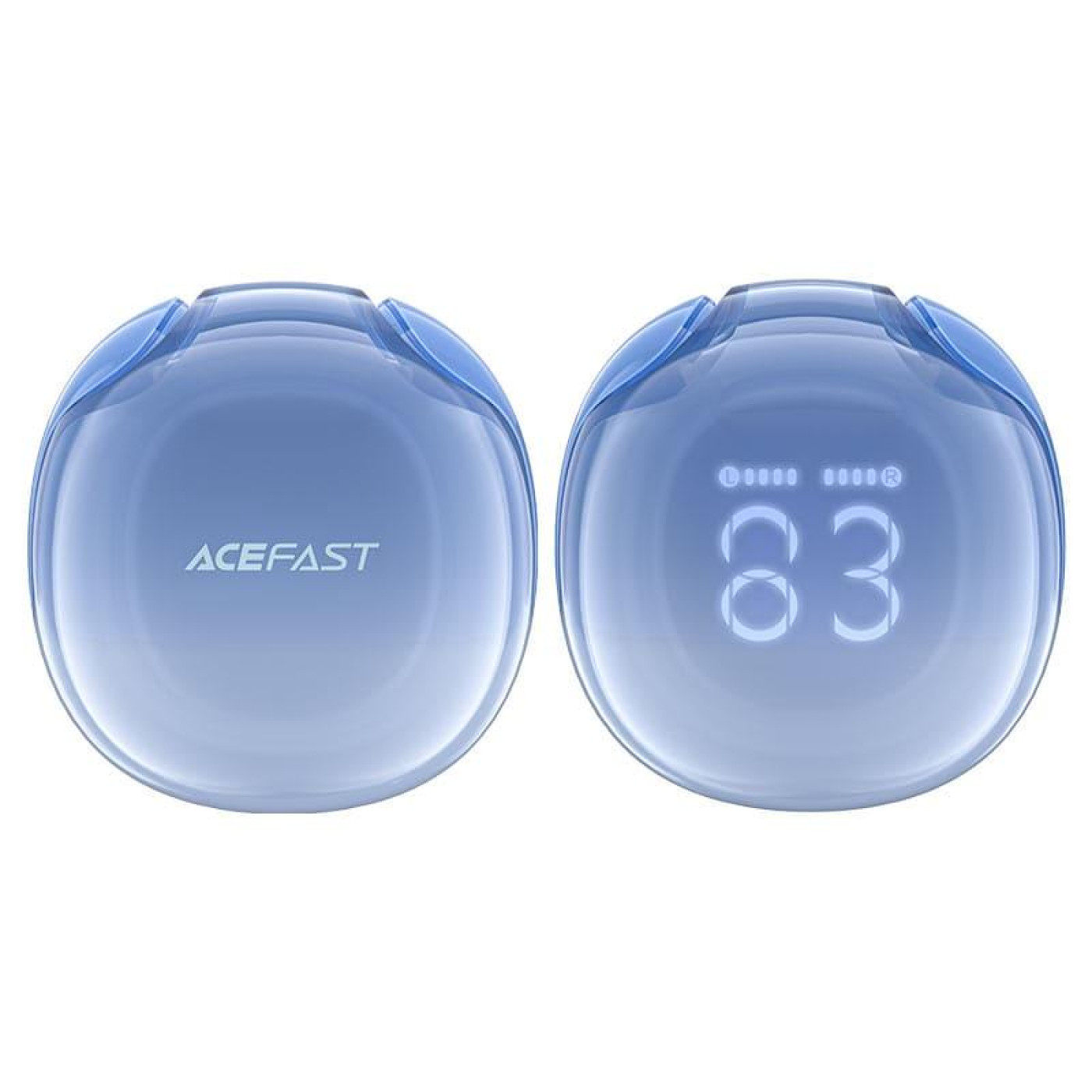 Наушники Acefast TWS T9 Crystal (Air) color bluetooth earbuds Glacier Blue (6974316282525)