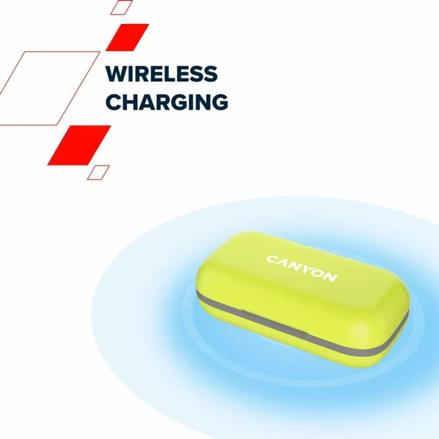 Навушники Canyon TWS OnRun 11 Sport Wireless charge Red (CNS-TWS11R)