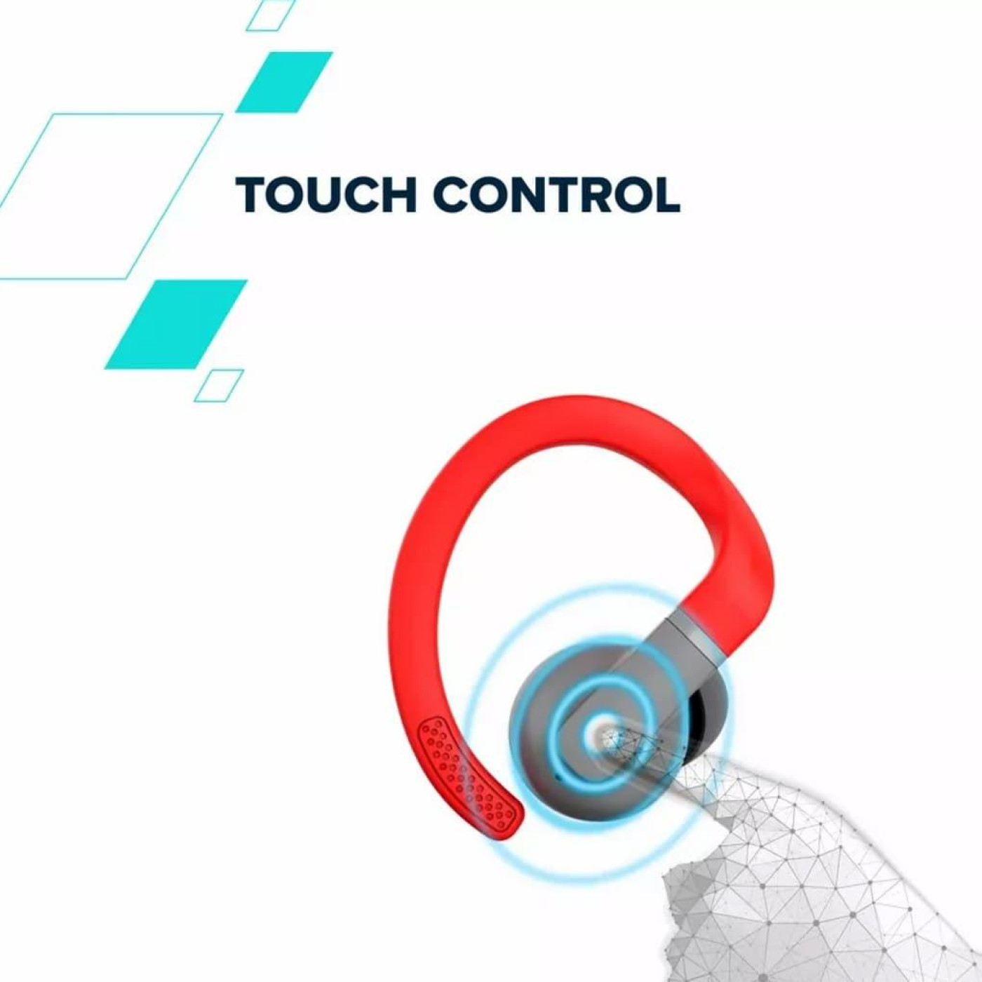 Навушники Canyon TWS OnRun 11 Sport Wireless charge Red (CNS-TWS11R)