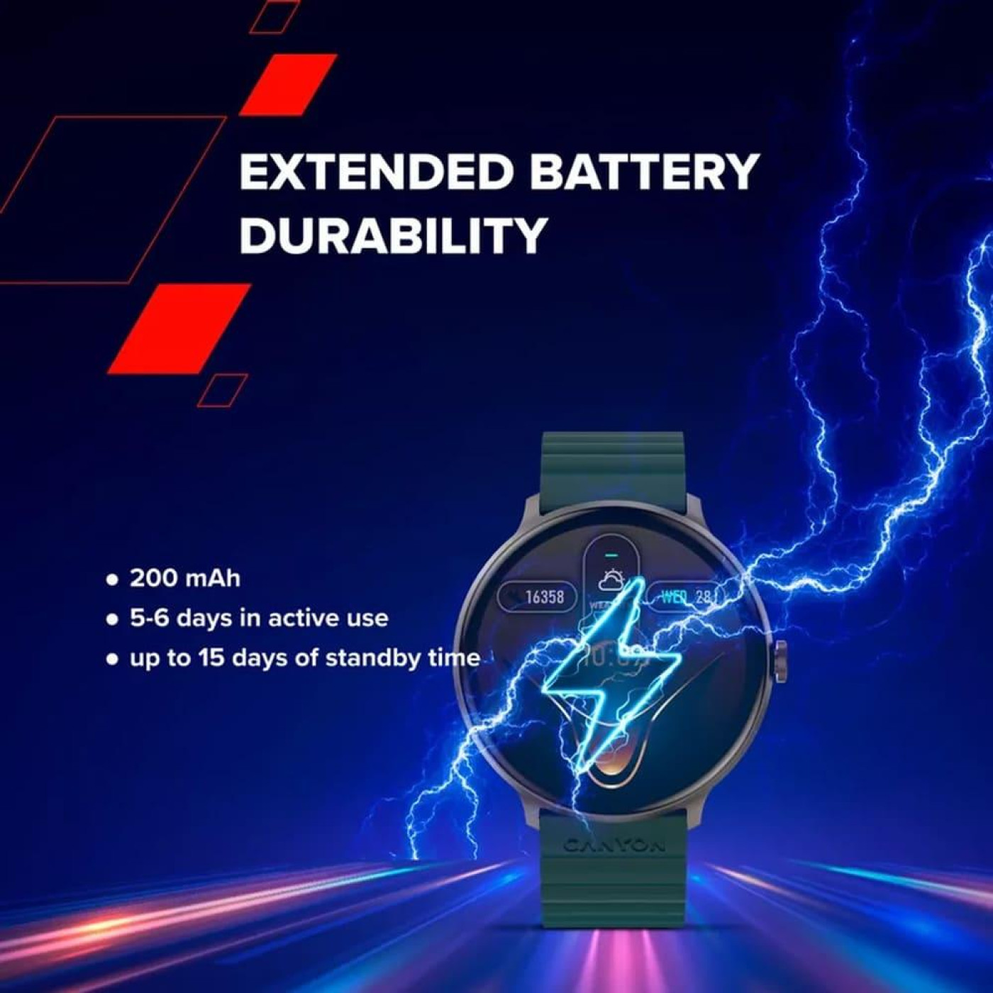 Навушники Canyon TWS OnRun 11 Sport Wireless charge Red (CNS-TWS11R)