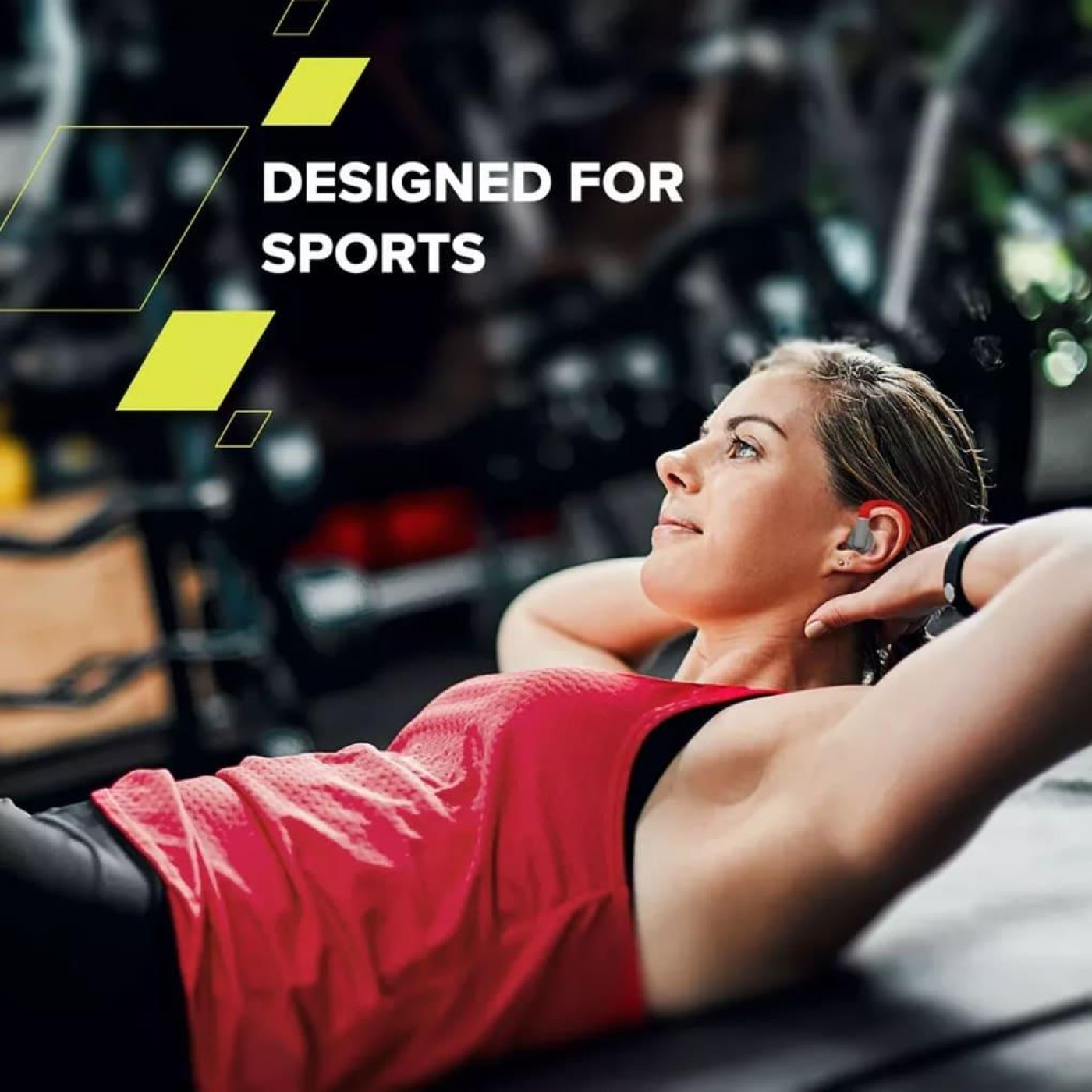 Навушники Canyon TWS OnRun 11 Sport Wireless charge Red (CNS-TWS11R)