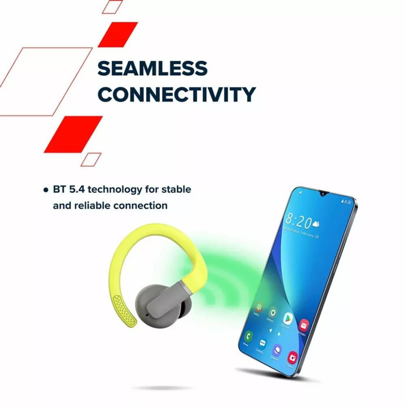 Навушники Canyon TWS OnRun 11 Sport Wireless charge Red (CNS-TWS11R)