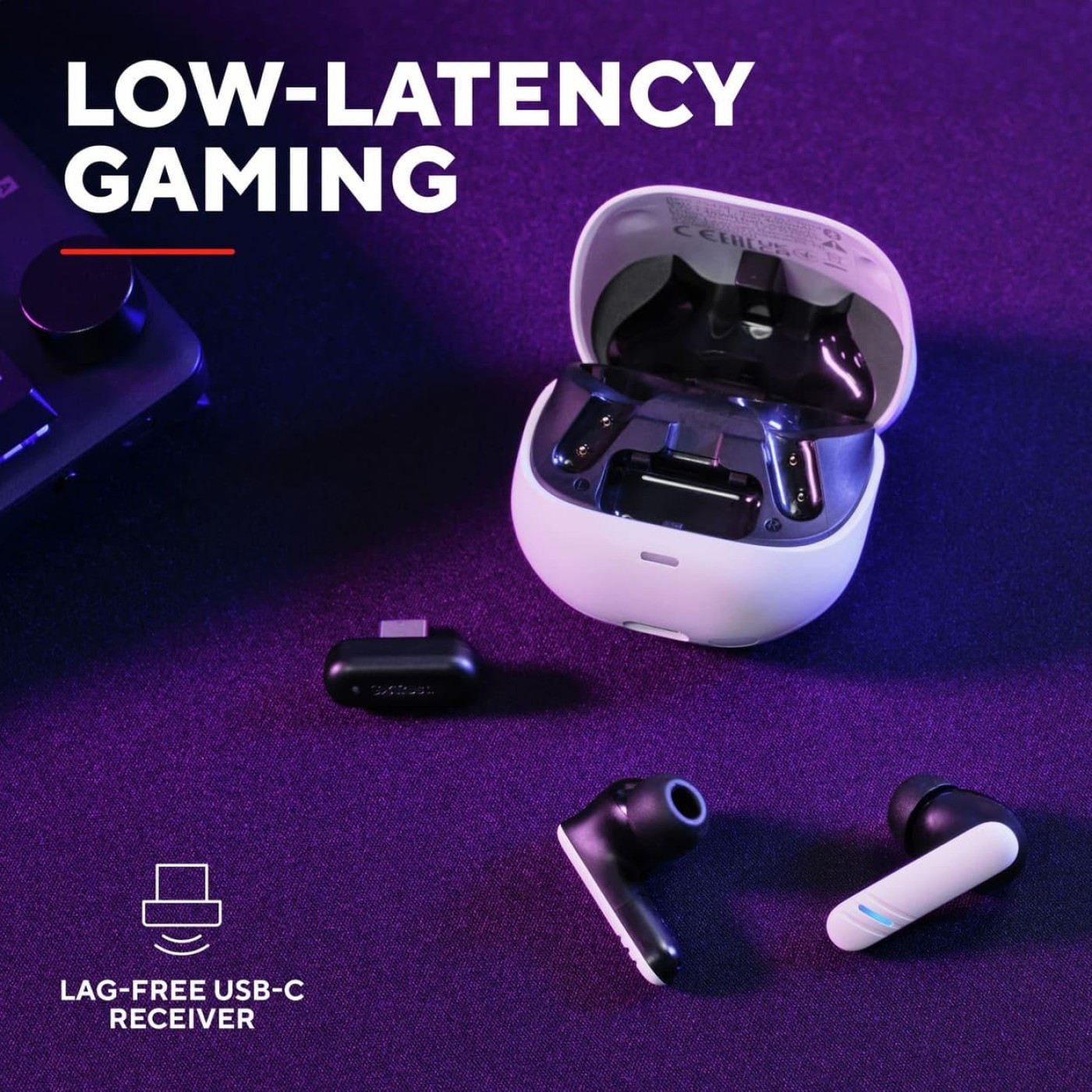 Навушники Trust TWS GTX 409 Oxxie Earbuds BT 5.3, ENC SBC Mic White (25478_TRUST)