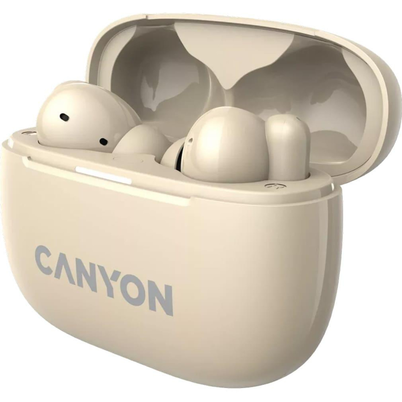Навушники Canyon TWS headset OnGo TWS-10 ANC+ENC Beige (CNS-TWS10BG)