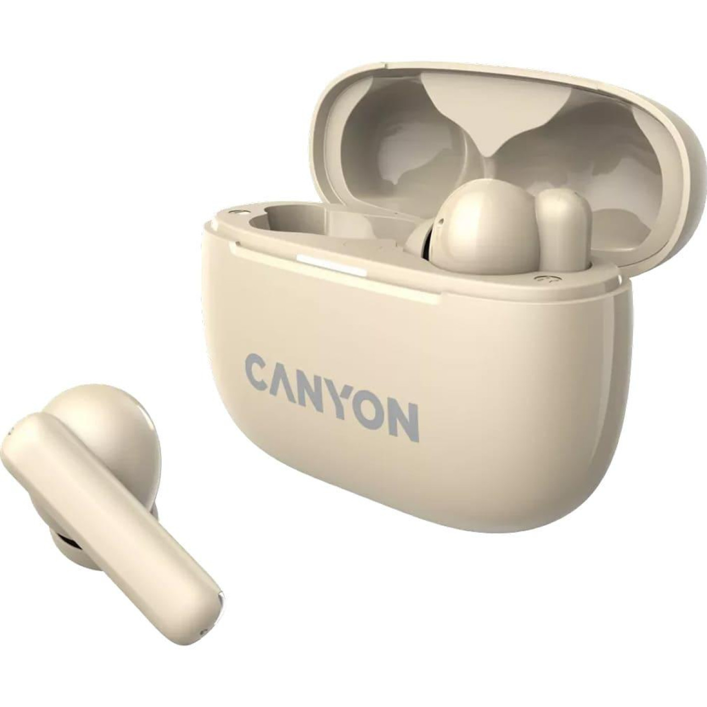 Навушники Canyon TWS headset OnGo TWS-10 ANC+ENC Beige (CNS-TWS10BG)