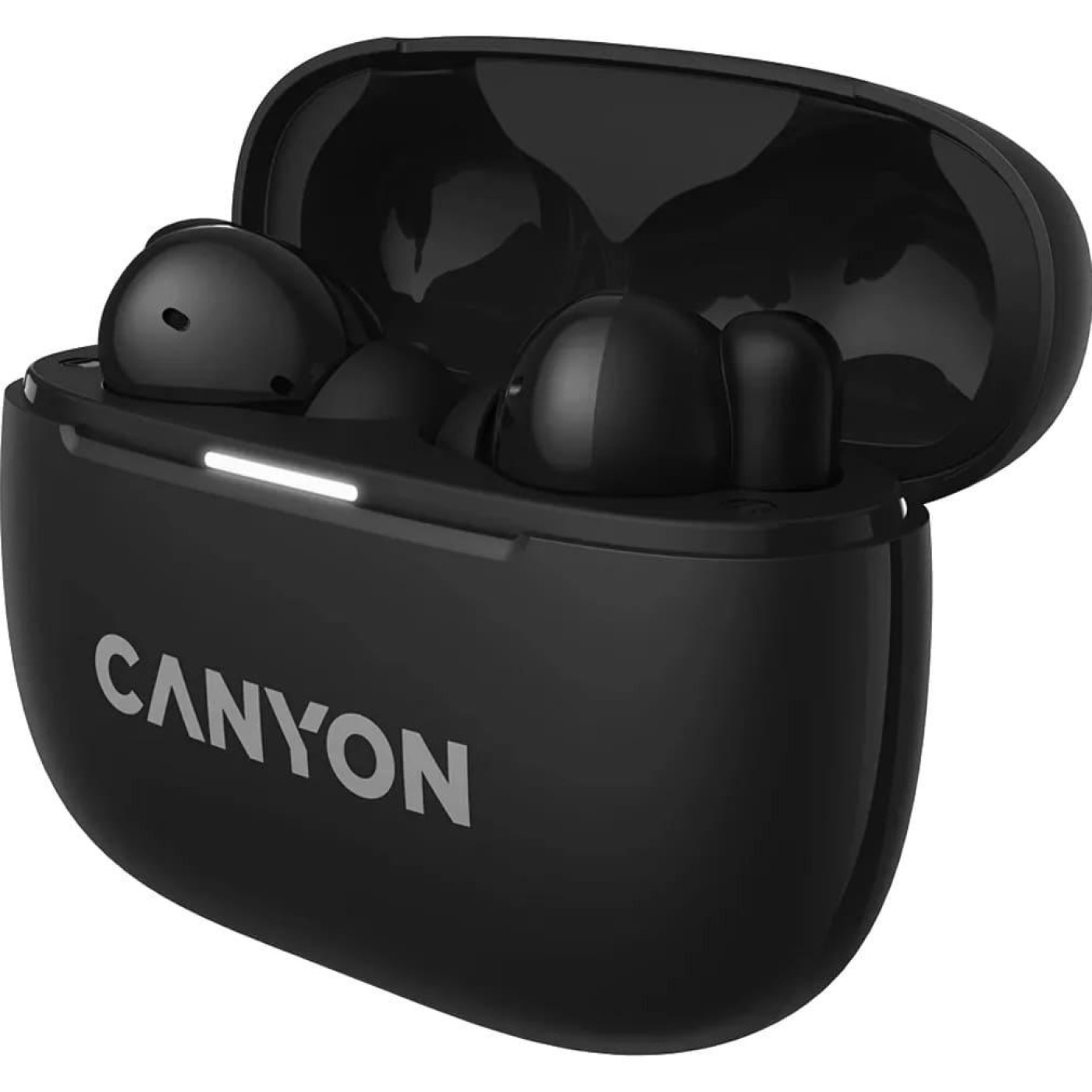Навушники Canyon TWS headset OnGo TWS-10 ANC+ENC Black (CNS-TWS10B)