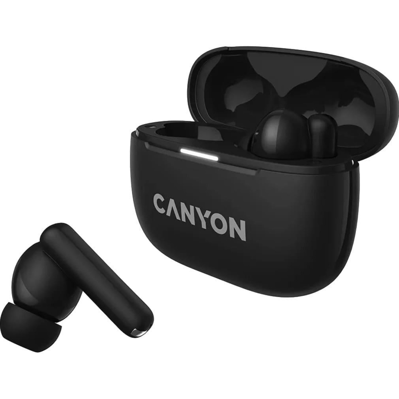 Навушники Canyon TWS headset OnGo TWS-10 ANC+ENC Black (CNS-TWS10B)
