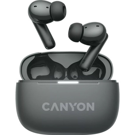 Навушники Canyon TWS headset OnGo TWS-10 ANC+ENC Grey (CNS-TWS10BK)