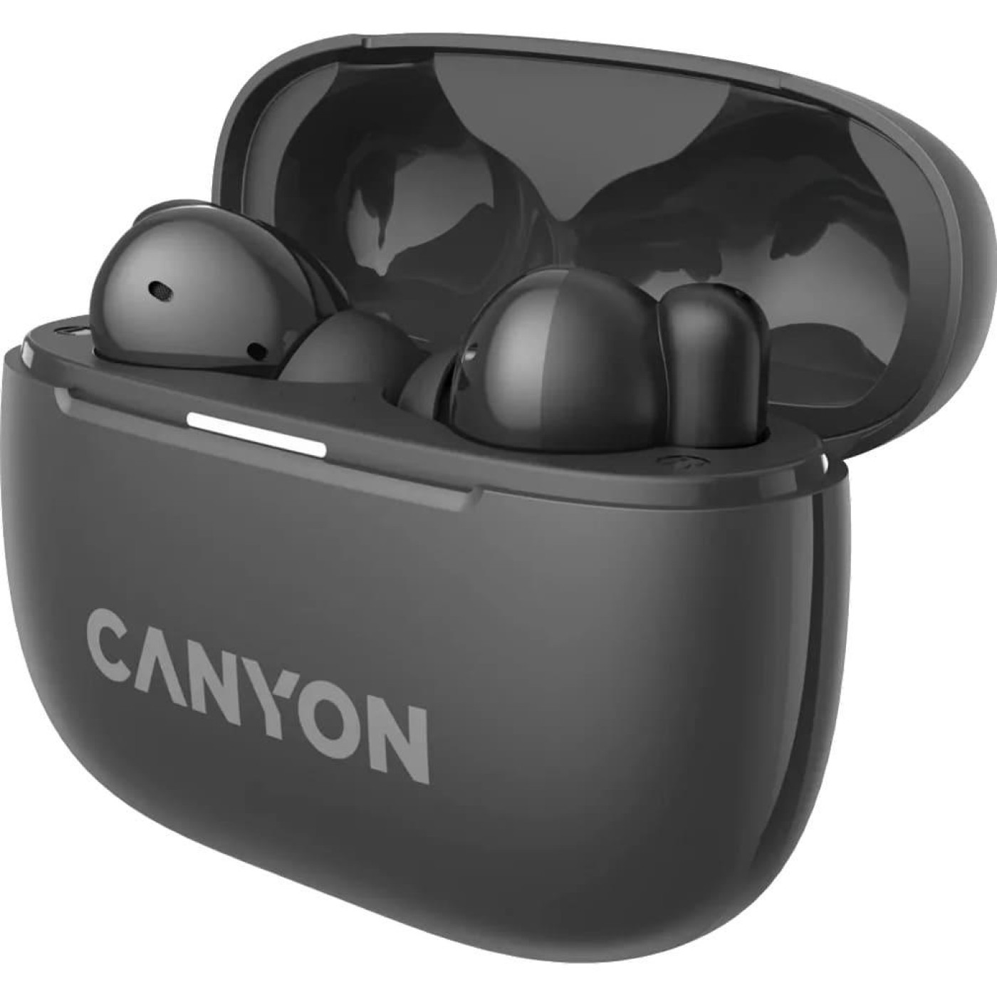 Навушники Canyon TWS headset OnGo TWS-10 ANC+ENC Grey (CNS-TWS10BK)