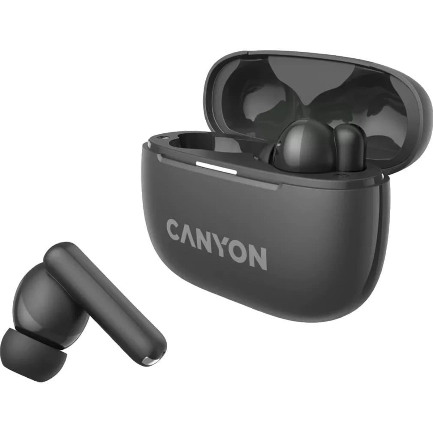 Навушники Canyon TWS headset OnGo TWS-10 ANC+ENC Grey (CNS-TWS10BK)